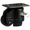 Foot Master Leveling Caster, 75 mm Nylon Wheel, 95x95 mm Plate, Swivel, 800 kg Cap, NBR Foot Pad, Ivory GD-100-F-NYN - alternate 2